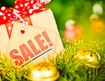 Holiday Market Sale Image Sale Tag From a Holiday Farmers Market in Outer Banks, NC