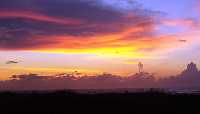 scenic waterside drive obx sunset over sound