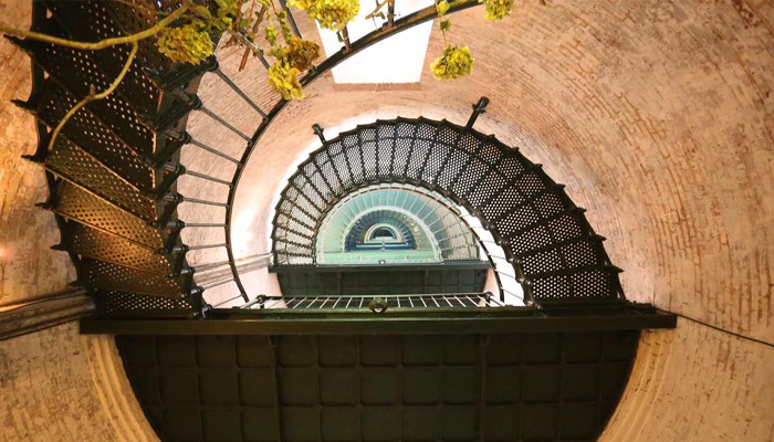 currituck beach lighthouse steps - obx lighthouses