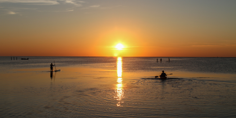 Frisco Soundside Sunset Image of sunset on the sound in Frisco, Hatteras Island.