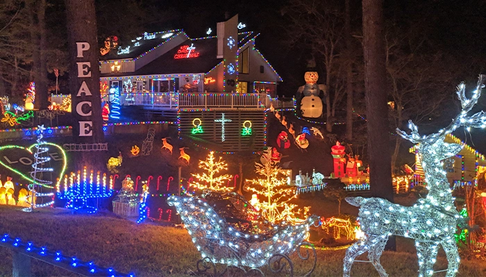 holiday lights on the obx