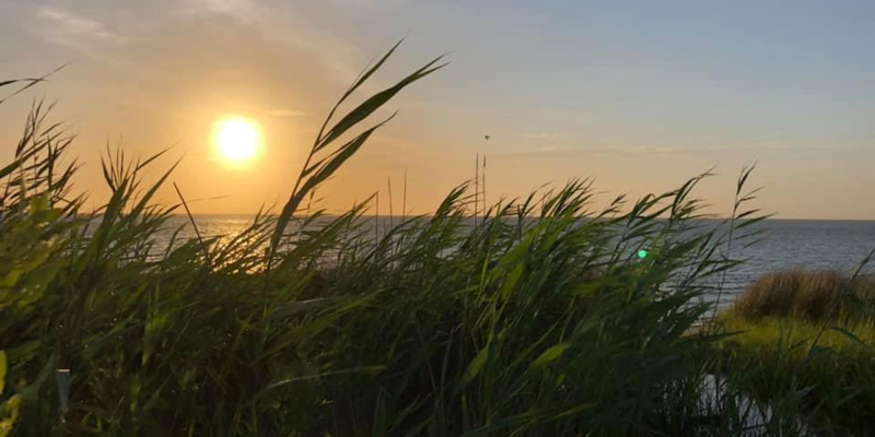 Ocracoke Sunset Image of sunset on the sound from Ocracoke Island.